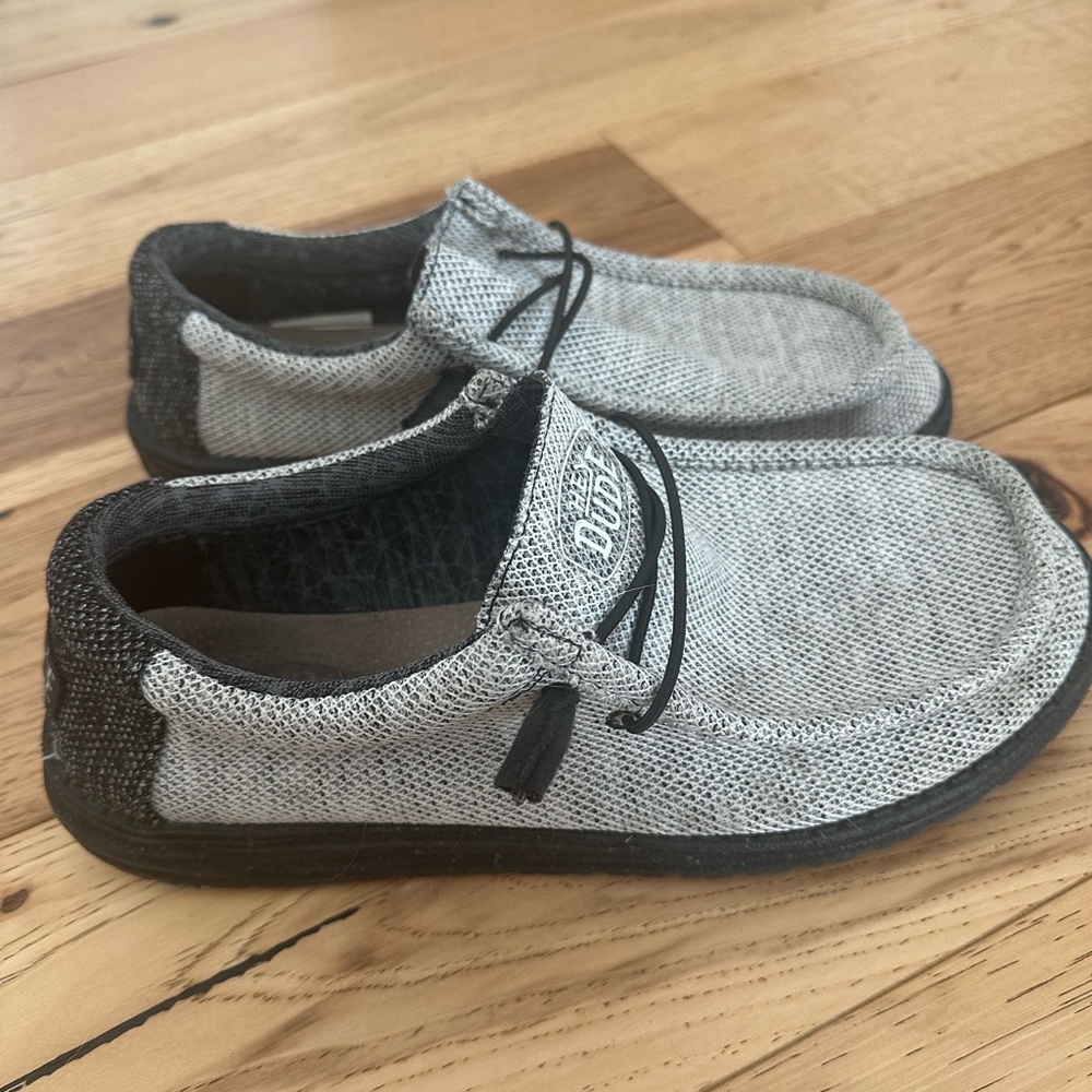 Hey Dude Men's Black and Gray Slip-On Loafers - Picture 3 of 5
